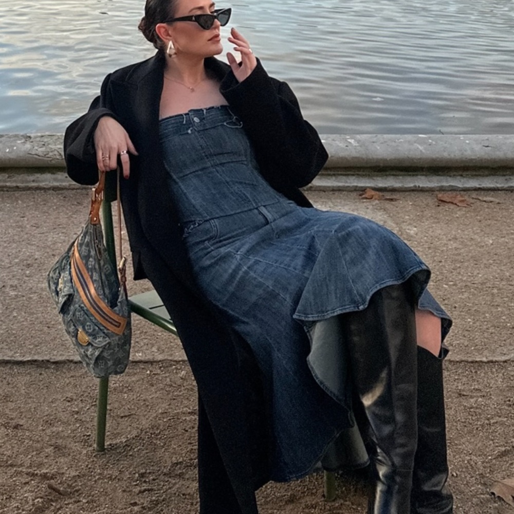 Miaou Denim Cammie corset & skirt